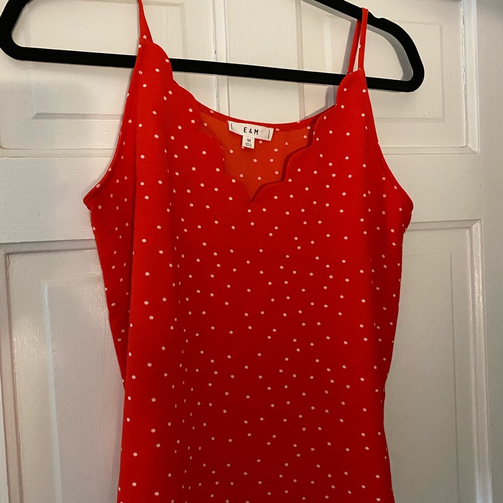 NWOT Red & White Tank - Medium